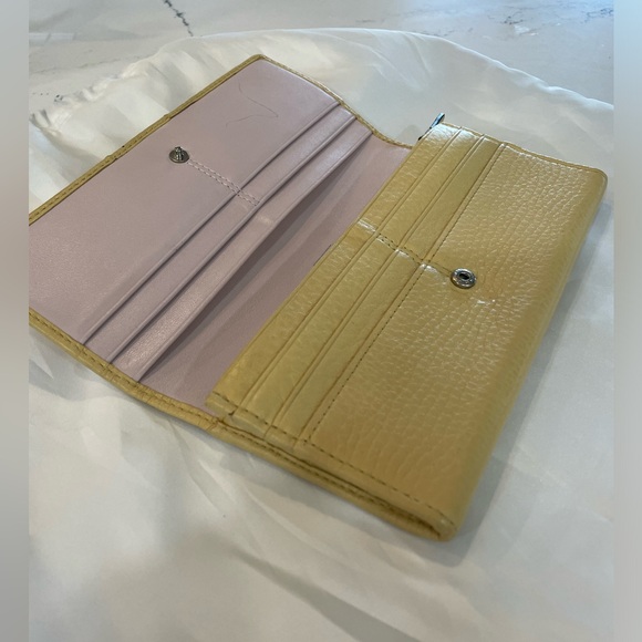 COACH Julia Op Art Butter Yellow Tote with Matching Wallet & Dust Bag - Picture 10 of 13